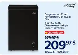 Walmart Arctic King 2-in-1 3.5-cu. ft. Chest freezer & fridge offer