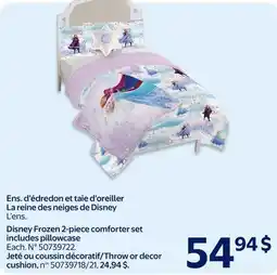 Walmart Disney Frozen 2-piece comforter set offer