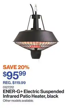 Patrick Morin Electric Suspended Infrared Patio Heater, black offer