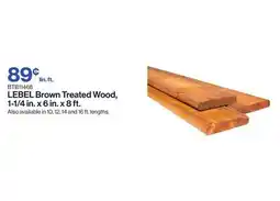Patrick Morin Brown Treated Wood, 1-1/4 in. x 6 in. x 8 ft offer