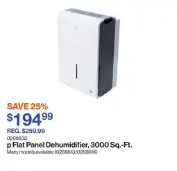 Patrick Morin Flat Panel Dehumidifier, 3000 Sq.-Ft offer
