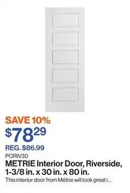 Patrick Morin Interior Door, Riverside, 1-3/8 in. x 30 in. x 80 in offer