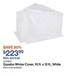 Patrick Morin Gazebo Winter Cover, 10 ft. x 12 ft., White offer