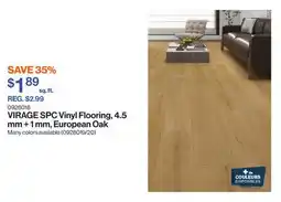Patrick Morin VIRAGE SPC Vinyl Flooring, 4.5 mm + 1 mm, European Oak offer