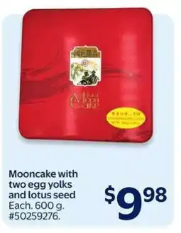Walmart Mooncake with Two Egg Yolks and Lotus Seed offer