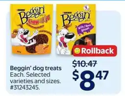 Walmart Beggin' Dog Treats offer