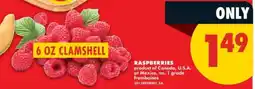 No Frills Raspberries offer