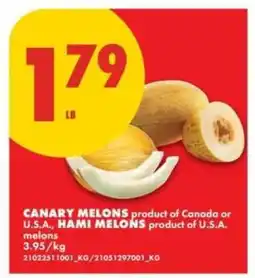 No Frills Canary Melons / Hami Melons offer