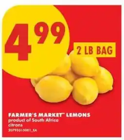 No Frills FARMER'S MARKET LEMONS offer