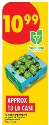 No Frills GREEN PEPPERS offer