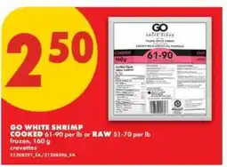 No Frills GO WHITE SHRIMP offer