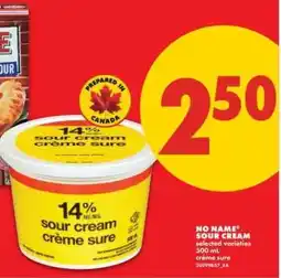No Frills NO NAME Sour Cream offer