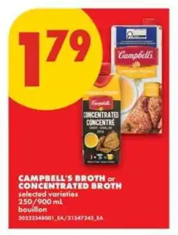 No Frills Campbell's Broth or Concentrated Broth offer