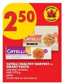 No Frills CATELLI HEALTHY HARVEST or SMART PASTA offer