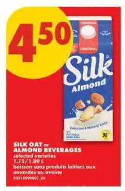 No Frills Silk Oat or Almond Beverages offer