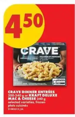 No Frills CRAVE DINNER ENTRÉES offer