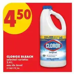 No Frills CLOROX BLEACH offer