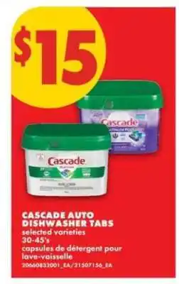 No Frills CASCADE AUTO DISHWASHER TABS offer
