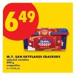 No Frills M.Y. San SkyFlakes Crackers offer