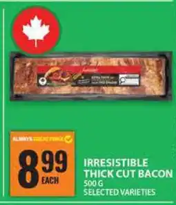 Food Basics Irresistible Thick Cut Bacon offer