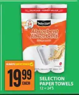 Food Basics SELECTION PAPER TOWELS offer