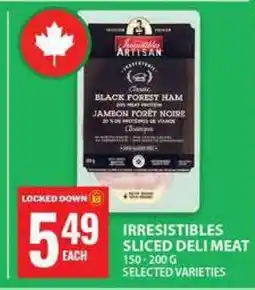 Food Basics IRRESISTIBLES SLICED DELI MEAT offer
