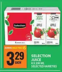 Food Basics SELECTION JUICE offer