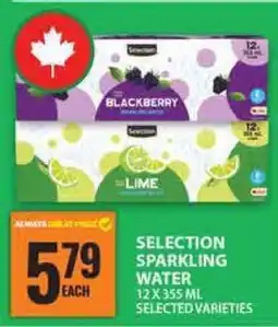 Food Basics SELECTION SPARKLING WATER offer