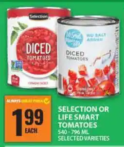 Food Basics SELECTION OR LIFE SMART TOMATOES offer