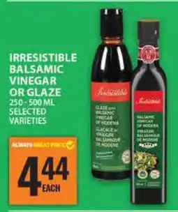 Food Basics Irresistible Balsamic Vinegar or Glaze offer