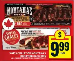 Food Basics Swiss Chalet or Montana's BBQ Pork Back Ribs offer