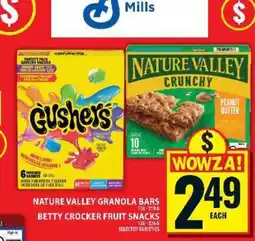 Food Basics Nature Valley Granola Bars & Betty Crocker Fruit Snacks offer