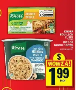 Food Basics Knorr Bouillon Cubes / Rice or Noodle Bowl offer
