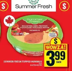 Food Basics SUMMER FRESH TOPPED HUMMUS offer