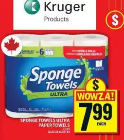 Food Basics Sponge Towels Ultra Paper Towels offer