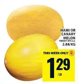 Food Basics Hami or Canary Melon offer