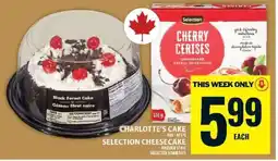 Food Basics Charlotte's Cake / Selection Cheesecake offer
