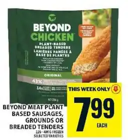 Food Basics Beyond Meat Plant Based Sausages, Grounds or Breaded Tenders offer