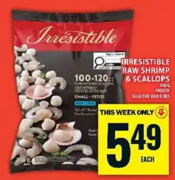 Food Basics Irresistible Raw Shrimp & Scallops offer