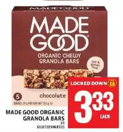 Food Basics MADE GOOD ORGANIC GRANOLA BARS offer