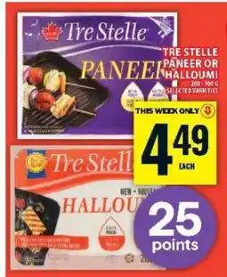 Food Basics TRE STELLE PANEER OR HALLOUMI offer