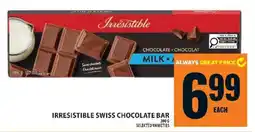 Food Basics Irresistible Swiss Chocolate Bar offer