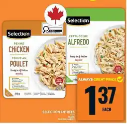 Food Basics SELECTION ENTRÉES offer