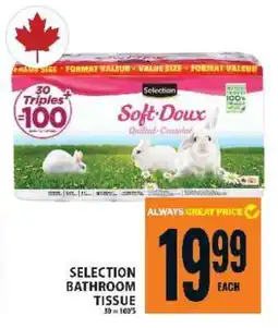 Food Basics SELECTION BATHROOM TISSUE offer