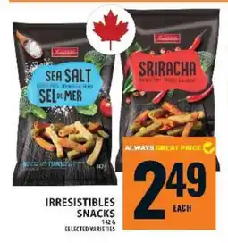 Food Basics Irresistibles Snacks offer