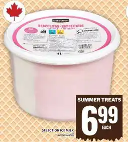 Food Basics SELECTION ICE MILK offer