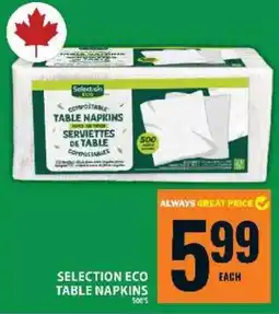 Food Basics SELECTION ECO TABLE NAPKINS offer