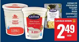 Food Basics Cedar or Phoenicia Yogurt / Baba Ghannouj offer