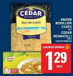 Food Basics Knorr Bouillon Cubes / Cedar Vermicelli offer