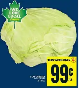 Food Basics Flat Cabbage offer